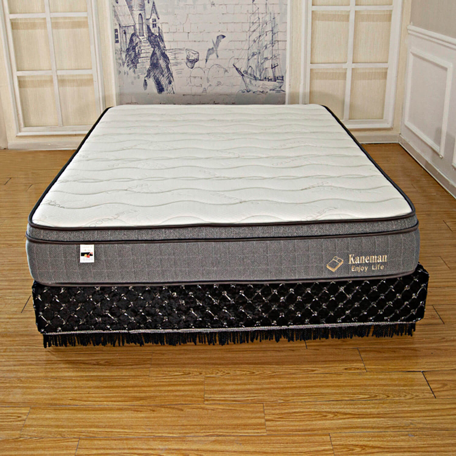 latex foam pocket coil spring mattress